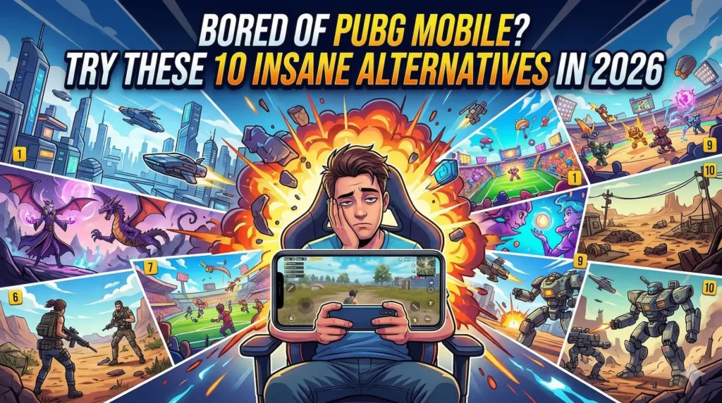 Bored of PUBG Mobile? Try These 10 Insane Alternatives in 2026