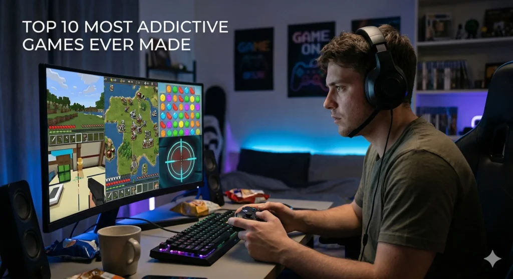 Top 10 Most Addictive Games Ever Made: Games You Can’t Stop Playing