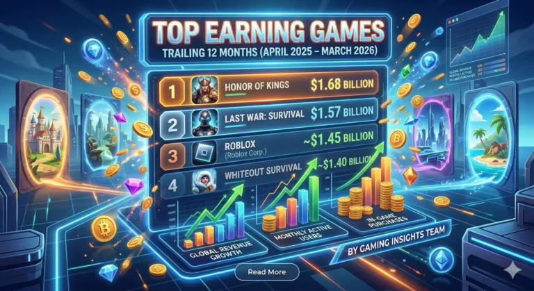 Top Earning Games April 2025 – March 2026