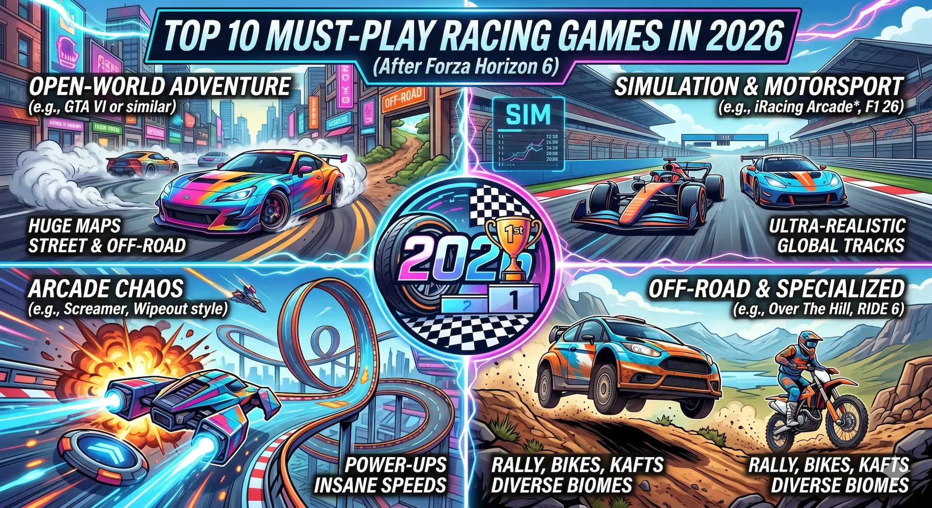 Top 10 Must Play Racing Games in 2026 (After Forza Horizon 6)