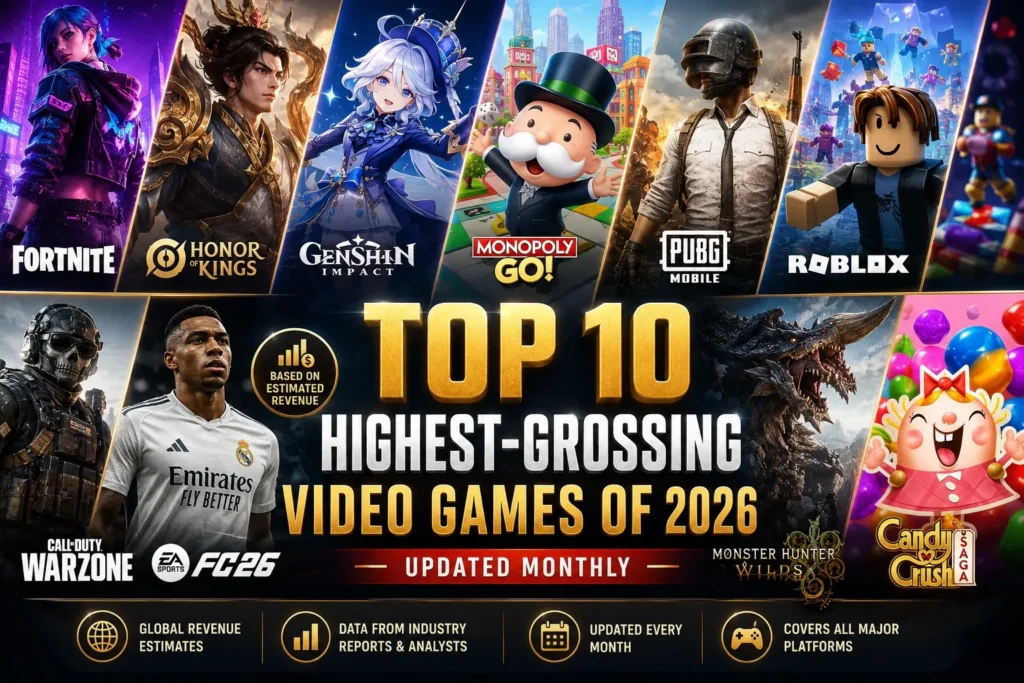 Top 10 Highest Grossing Video Games of 2026